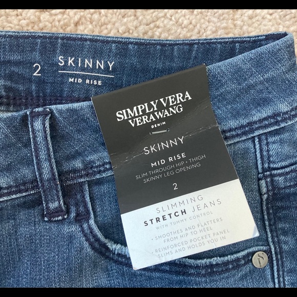 NWT Simply Vera VeraWang Jeans - Picture 2 of 5